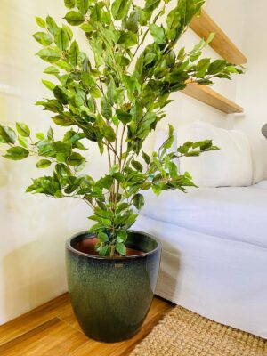 Maceta cerámica esmaltada modelo PIETRO. Medidas 48cm Ø 40cm h