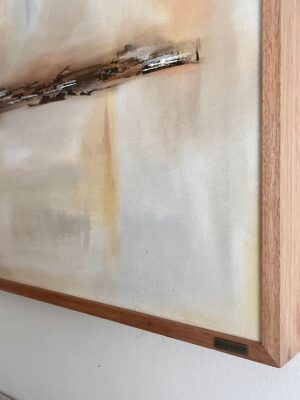 CUADRO CON MARCO EN MADERA 70x100