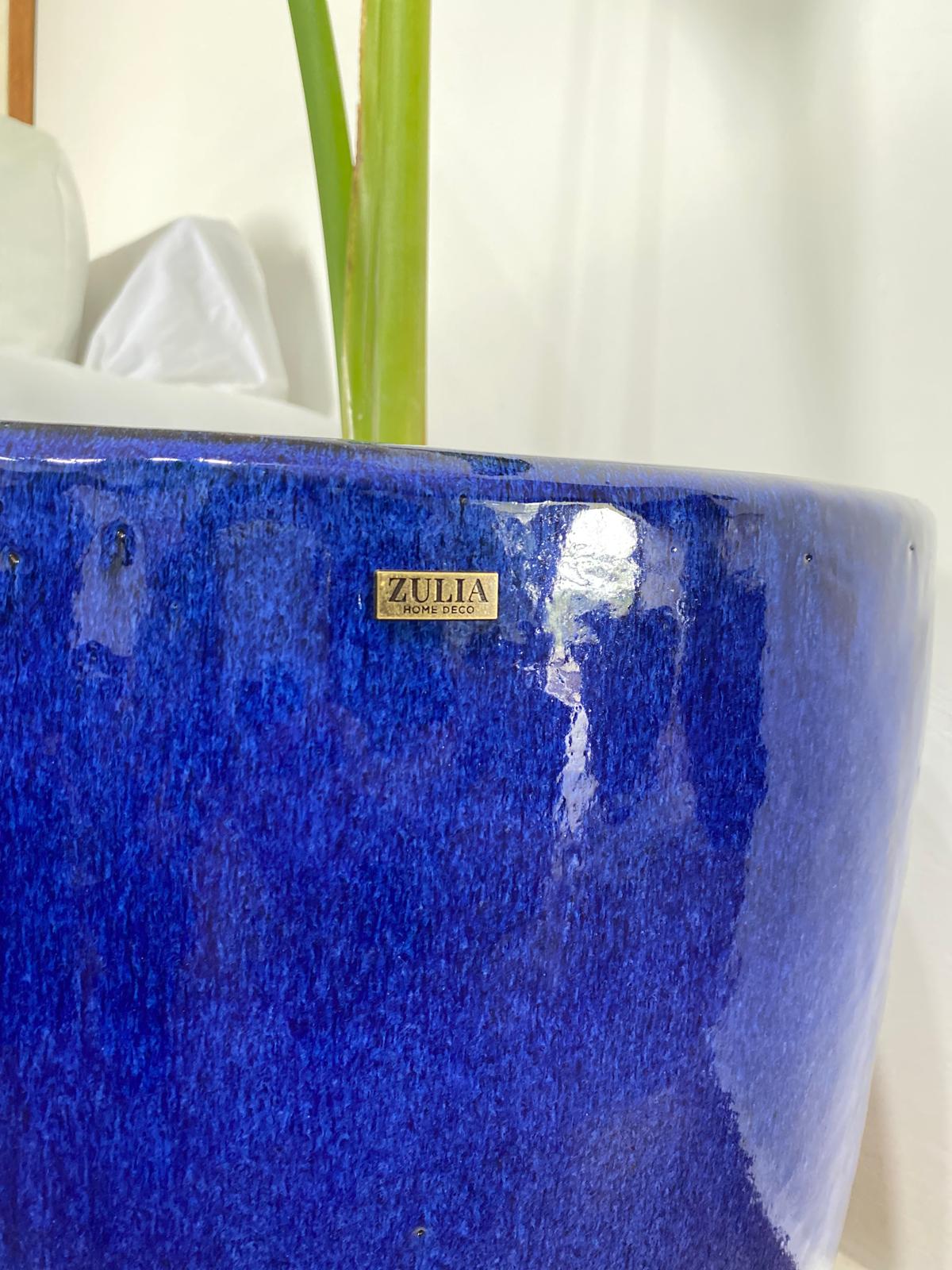 Maceta cerámica esmaltada modelo ARASHI. Medidas 50cm Ø 58cm h - Imagen 2