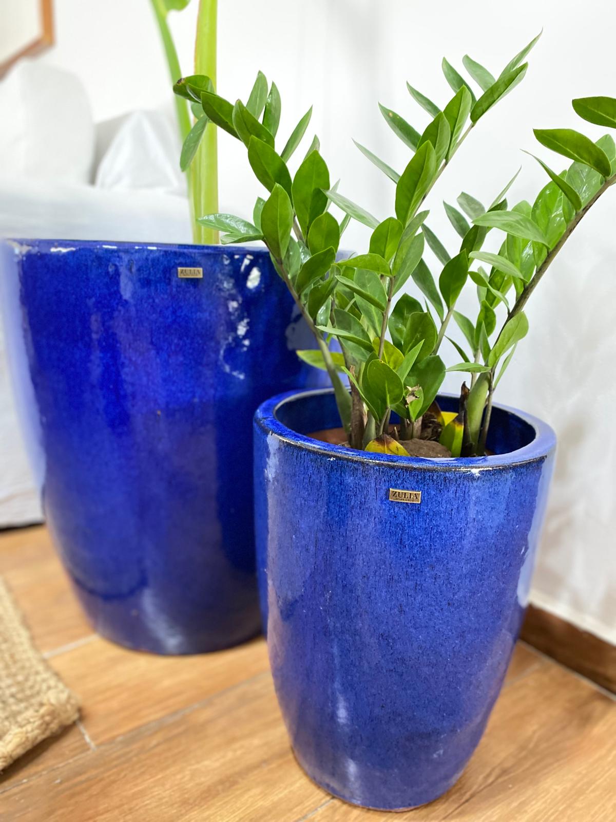 Maceta cerámica esmaltada modelo ARASHI. Medidas 50cm Ø 58cm h - Imagen 4