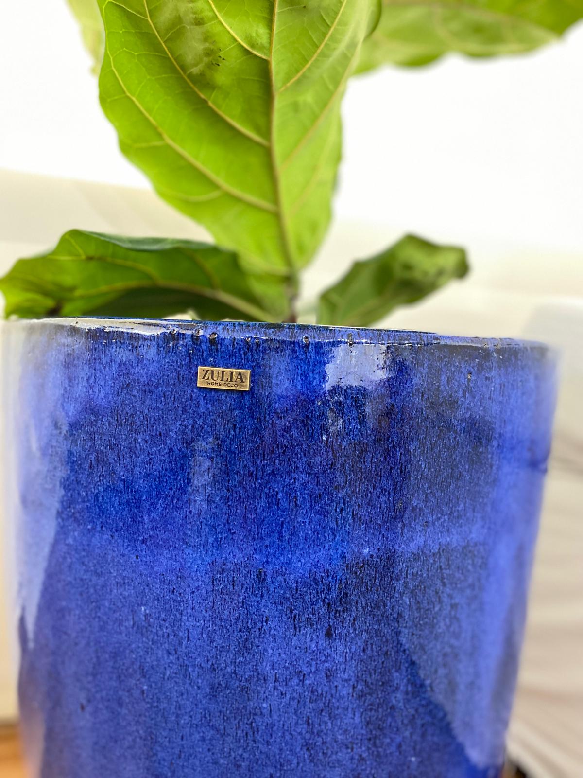 Maceta cerámica esmaltada modelo ARASHI. Medidas 40cm Ø 50cm h - Imagen 3