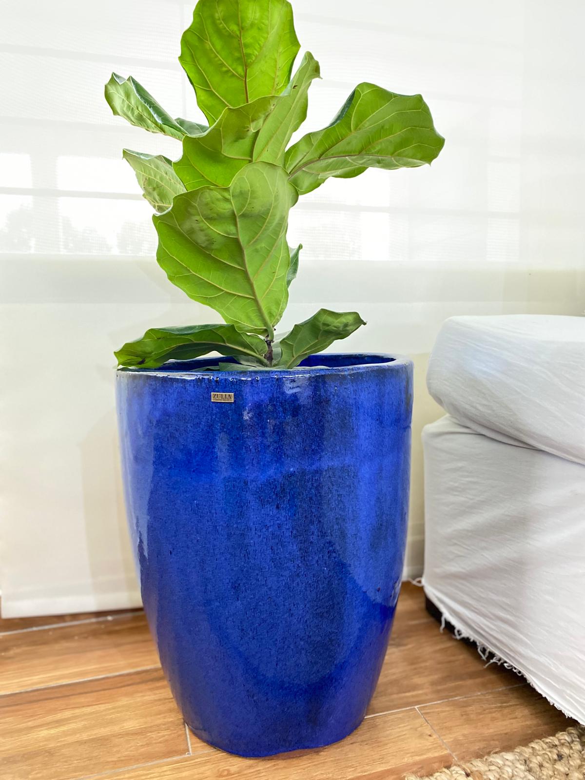 Maceta cerámica esmaltada modelo ARASHI. Medidas 40cm Ø 50cm h - Imagen 2